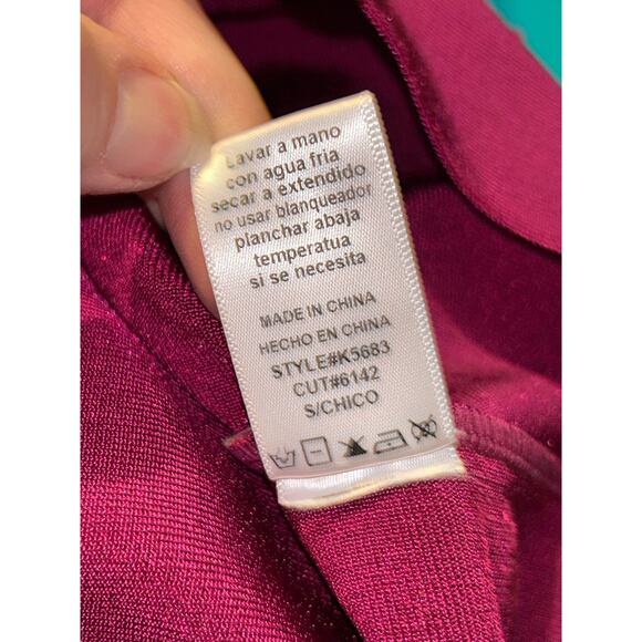 WOW Couture Purple Grommet Bandage Peplum Dress NWT Bodycon Mini Adjustable Sm - Picture 10 of 13